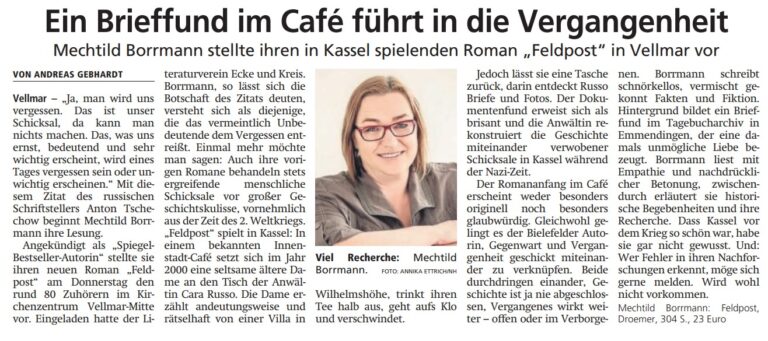 Mechthild Borrmann Literaturverein Ecke und Kreis Vellmar